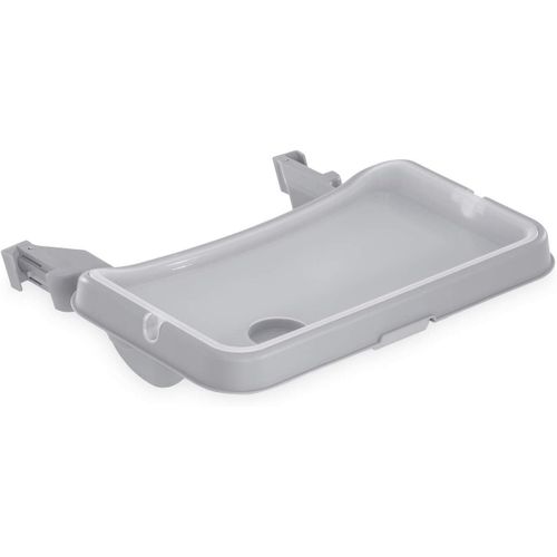 Ytseazn-Plateau Bebe Repas Alpha Tray Pour Chaise Haute Bébé Alpha+ Et Beta+,6-24 Mois,Réglable 3 Positions,Inclus Reducteur Siege,Tablette Amovible,Rebord Surélevé,Gris