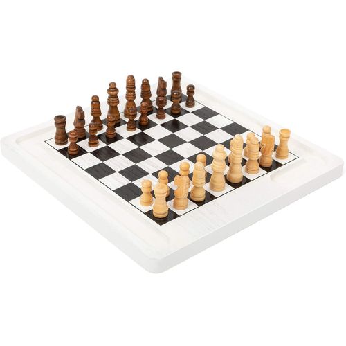 Ytseazn-11395 Jeu D'échecs Et De Dames,En Bois,2 Jeux Classiques En 1,Jeu De Société