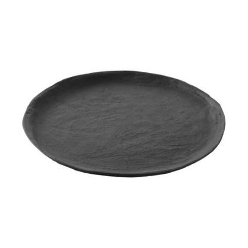 Revol - Assiette Plate À Dessert Yli En Céramique Noire Brute Ø21 Cm - Noir