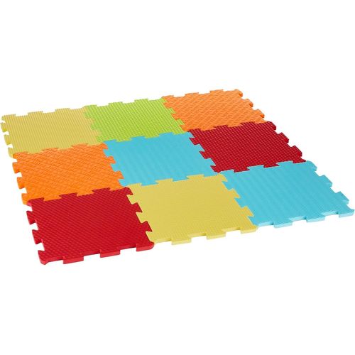 Ytseazn-Tapis Dalles Unies-Puzzle Géant-9 Dalles En Mousse-Dès 10 Mois-Éveil Bébé-Développe Le Bien-Être,Le Toucher,La Découverte & La Réflexion-Intérieur & Extérieur-90 X 90 X 1,3 Cm
