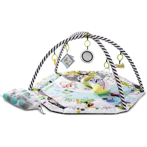 Ytseazn-Smartplay Tapis D'éveil Bébé,2 En 1,Éducatif,Parc Enfant,De La Naissance,Chambre Bébé,Avec Accessoires,Arche De Jeux En Mousse,Balles Colorés