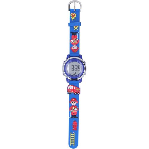 Ytseazn-Montre De Sport Numérique,Montre De Sport Numérique Pour Enfants,Rétro-Éclairage Led De Camion De Pompiers De Dessin Animé Étanche Pour Cadeau D'anniversaire