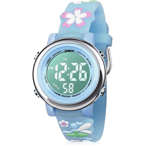 Ytseazn-Montre Enfant Digital Sport Garçon Rétro Eclairage Électronique Montres Fille Plastique Bordure Et Caoutchouc Bande Alarme Pour 3 Ans À 10 Ans Montre Enfants