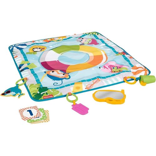 Ytseazn-Fisher-Price Tapis D¿Activités Amusant Piscine,Tapis D'éveil Pour Bébé Avec Jouets Amovibles,Adapté Au Jeu À Plat Ventre,Dès La Naissance,Grr44