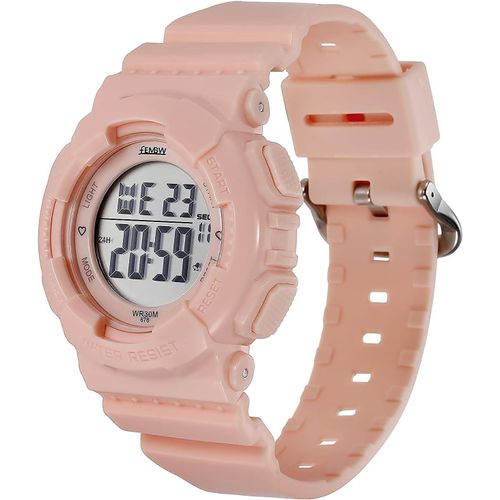 Ytseazn-Montre Digitale Sport Avec Alarme Rétroéclairée 7 Couleurs Et Chronomètre,Bracelet De Montre Résine