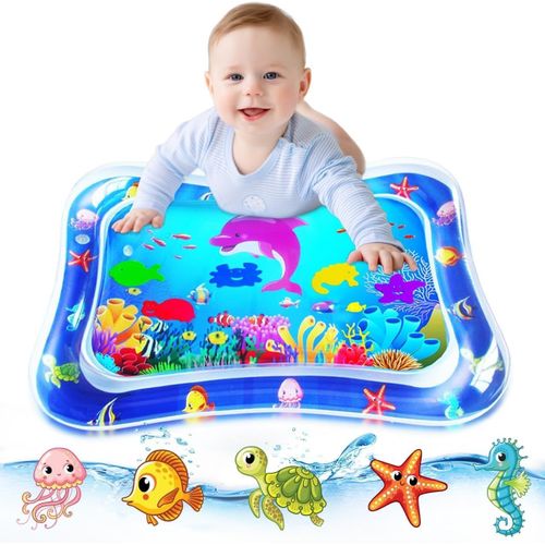 Ytseazn-Tapis D'eau Pour Bébé Tummy-Time : Jouet Pour Bébé,Tapis De Jeu Gonflable,Tapis De Jeu Sensoriel Pour Bébés,Petit Tapis D'intérieur Pour 3 6 9 Mois Nouveau-Né Tout-Petit Jeu Amusant