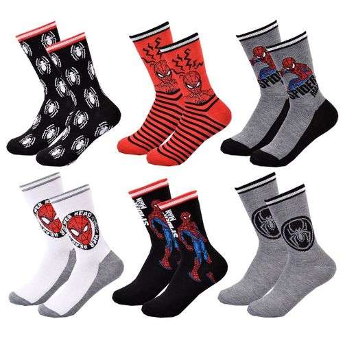 Chaussettes Pack Garçon Disney Spiderman Pack De 6 Paires 0287
