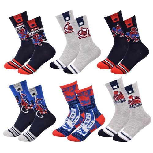 Chaussettes Pack Garçon Disney Spiderman Pack De 6 Paires 0243
