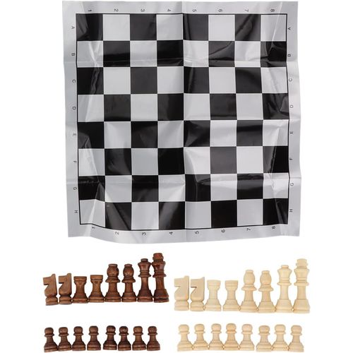 ytseazn-Pièces D'Échecs En Bois Seulement 32 Pièces Chacune,Pièces D'Échecs En Bois De 2,17 Pouces,Figurines De Roi,Pions De Jeu D'Échecs