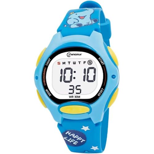 Ytseazn-Montre Pour Enfant Avec Alarme,Chronomètre Et Lumière. Étanche À 30 Mètres. Bracelet En Silicone Souple. Montre Pour Garçon Ou Fille