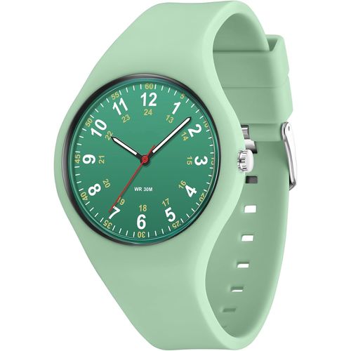 Ytseazn-Montre Ado Fille Garçons,Montre Enfant Analogique,Étanche,Quartz Bracelet Souple Et Confortable,Facile À Lire,Cadeau Montre Ado Garçons Filles De Plus De 10 Ans
