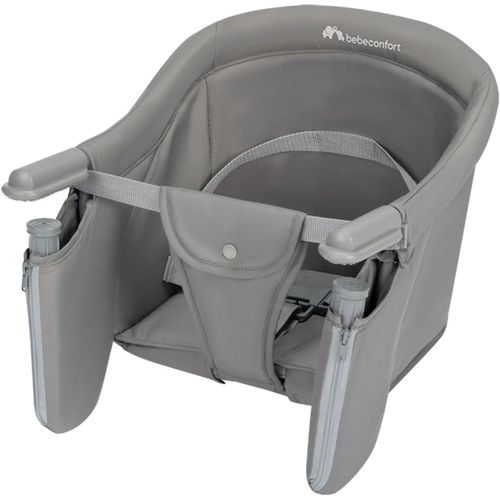 Ytseazn-Malva,Chaise De Table Bébé À Clipser,6 Mois-3 Ans(15kg),Fixation Sûre Et Stable,Siège Et Tissus Molletonnés,Installation Facile,Pliage Compact,Légère(1,8kg),Mineral Grey