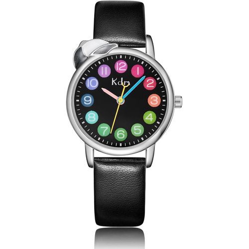 Ytseazn-Montre Enfant Garçon Fille Analogique Etanche Cuir Montre Fille Garçon Idée Cadeau Fille Garçon