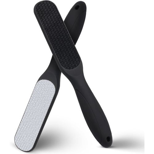 Ytseazn-Râpe À Pieds,Lime À Pied Double Face En Verre Nano Pour Pieds Rappe Pieds Pédicure Réutilisable Pour Éliminer La Peau Dure Et Les Callosités,Épilation,Noir 
