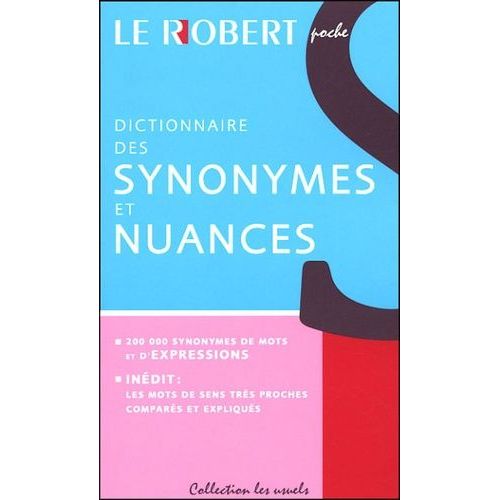 Dictionnaire Des Synonymes Et Nuances
