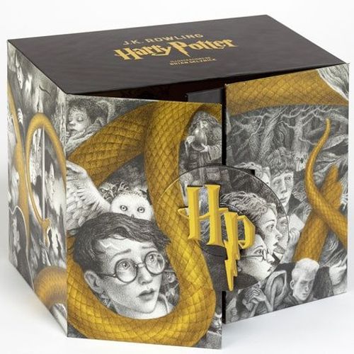 Harry Potter - Intégrale - Coffret En 7 Volumes - Avec 1 Frise De L'artiste Et Les Quatre Blasons Des Maisons