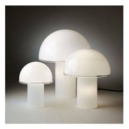 Artemide - Petite Lampe De Table Onfale Ã20 Cm En Verre Blanc  - Blanc