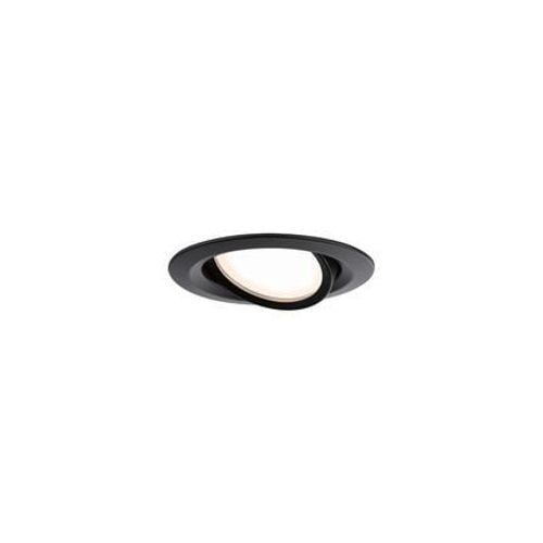 Paulmann - Kit De 3 Spots Nova Plus Slim Coins Ronds À Encastrer Noir Mat - Noir