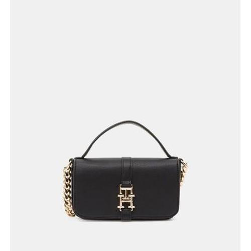 Tommy Hilfiger - Sac pochette Plush crossover   - Noir