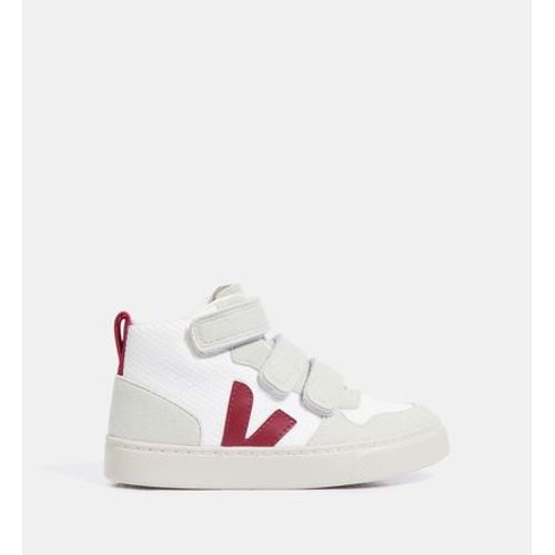 Veja Baskets Montantes Small Vs10 Mid Suã¿de Et Textile Blanc