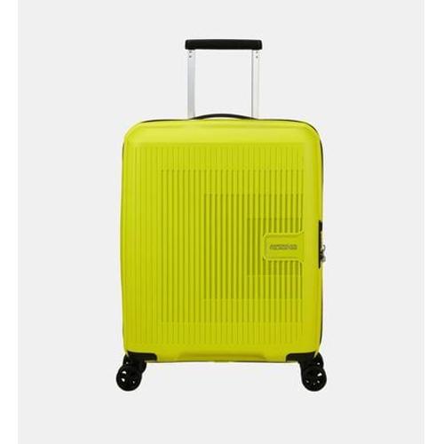 American Tourister - Valise cabine rigide extensible Aerostep 4R 55 cm - Jaune