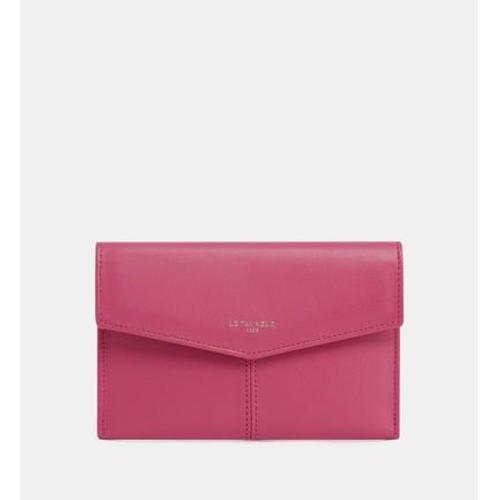 Le Tanneur - Pochette enveloppe Charlotte en cuir  - Rose