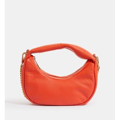 Lancaster - Petit sac hobo Noholita Night cuir   - Orange