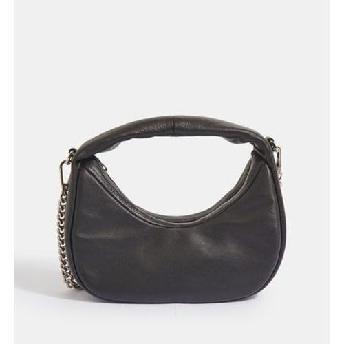 Lancaster - Petit sac hobo Noholita Night cuir   - Noir