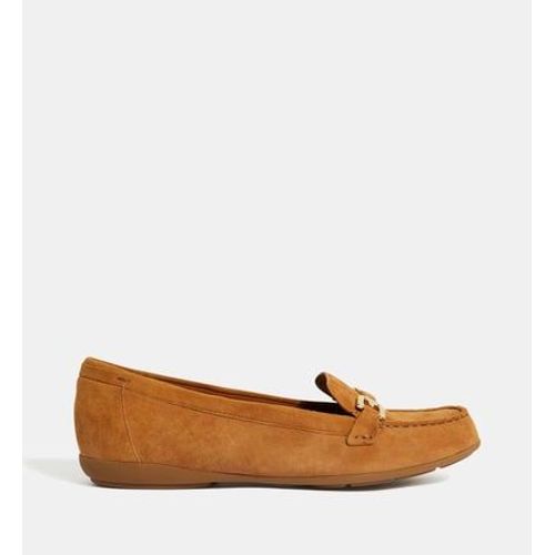 Chaussures Geox Mocassins Annytah Cuir Suède Beige