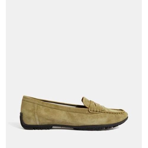 Geox Mocassins Kosmopolis Cuir Suã¿de Vert
