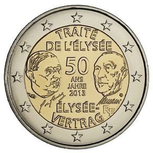 France 2013 - Traite De L'elysée - 2 Euros Commémorative