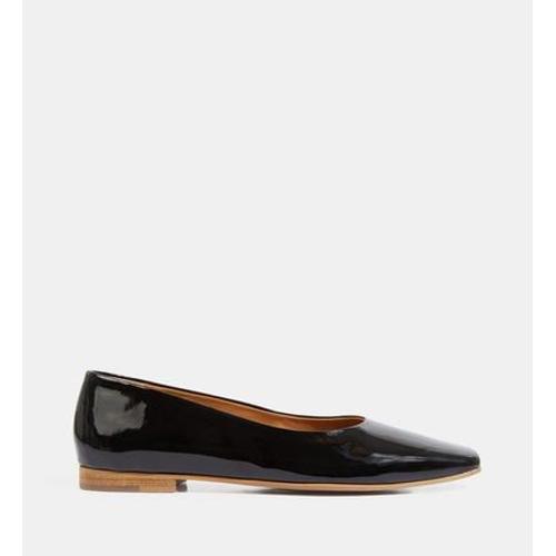 Minelli Ballerines Plates En Cuir Vernis Noir