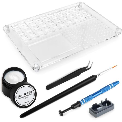 LETNERNY-Station De Lubrification Acrylique Pour Commutateur De Clavier 40, Gpl 205G0, Ouvre-Interrupteur, Kit De Lubrification Pour Commutateur De Clavier Mécanique (6 Pièces)