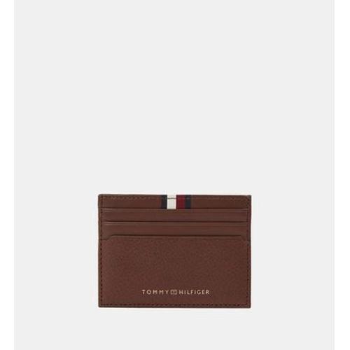 Tommy Hilfiger - Portefeuille TH Prem Lea en cuir  - Marron