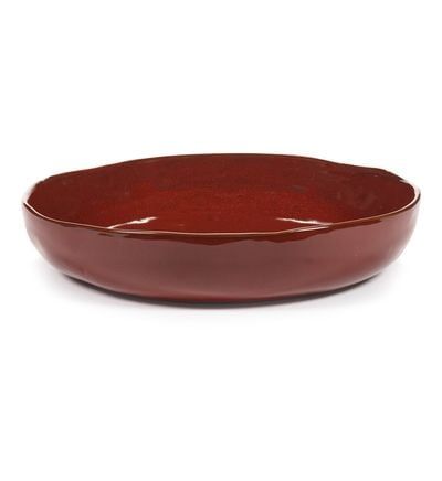 Serax - Plat Creux De Service Taille M La Mère Grès Rouge Ø31,5 Cm - Rouge