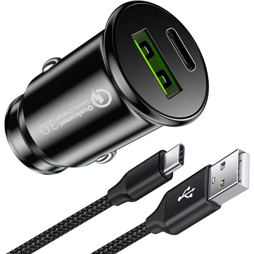 Letnerny-Chargeur De Voiture Samsung Galaxy S25 S25+ S25 Ultra Edge/Z Flip Fold 6/A55/S23 S22 S24 Fe Plus Ultra/Z Flip 5/Z Fold 3/4 18 W Adaptateur Allume-Cigare À Charge Rapide