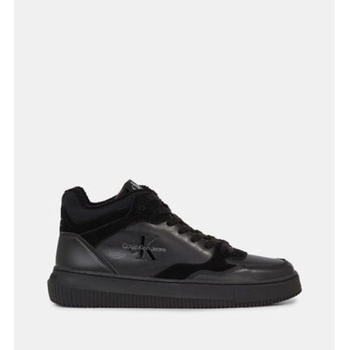 Calvin Klein Baskets Montantes Bi Matiã¿re Noir