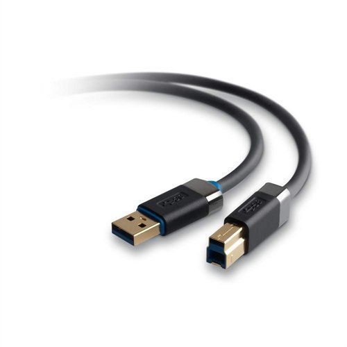 Belkin SuperSpeed USB 3.0 Cable - Câble USB - USB type A (M) pour USB Type B (M) - USB 3.0 - 1.8 m - moulé