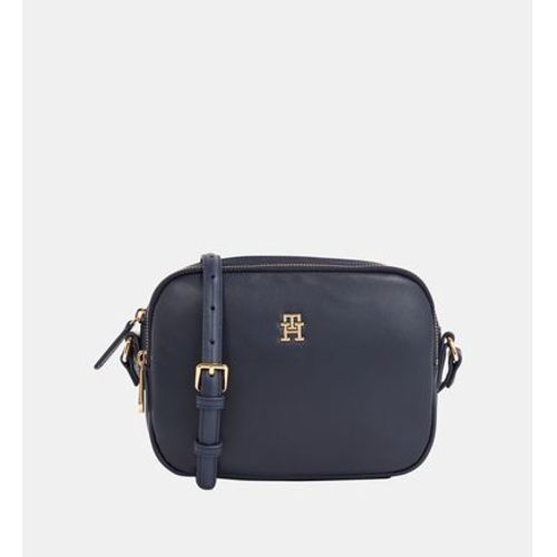 Tommy Hilfiger - Sac besace camera Poppy Plus signature  - Bleu