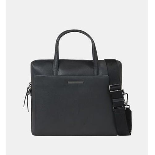 Calvin Klein - Sac ordinateur grainé - Noir