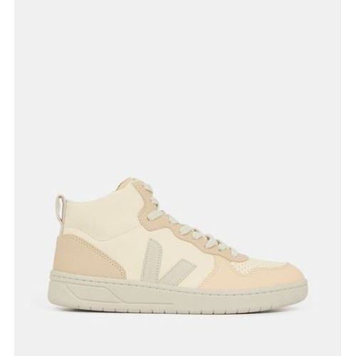Veja Baskets Montantes Cuir Grainã© Beige