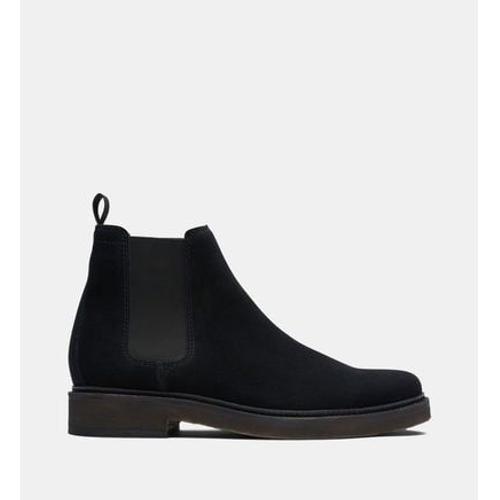 Clarks Bottines Chelsea Clarkdale Easy En Cuir Suã©dã© Noir