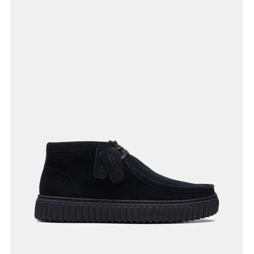 Clarks Bottines Chukka Torhill En Cuir Suã©dã© Noir