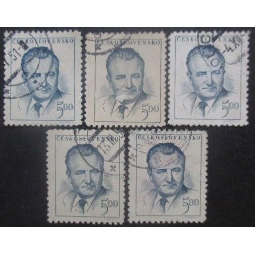 Tchecoslovaquie N°480 X 5 Oblitéré