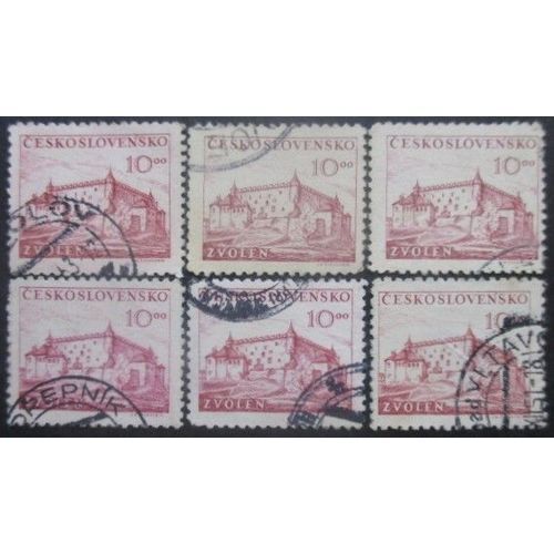Tchecoslovaquie N°514 X 6 Oblitéré