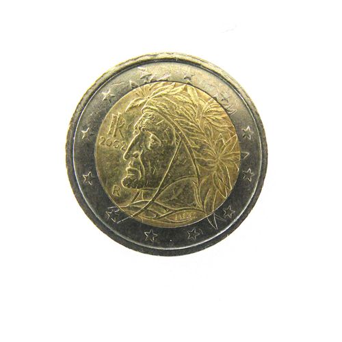 Pièce De 2 Euros Italie 2002