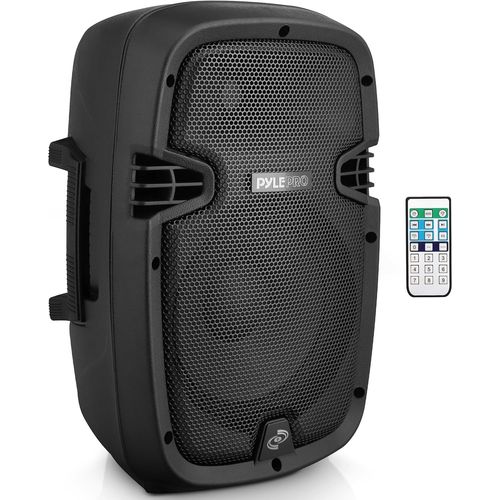 LETNERNY-Powered Active Pa System Loudspeaker Bluetooth W/Microphone 8-Inch Bass Subwoofer Stage Speaker Monitor Built-In Usb For Mp3 Amplifier Dj Party Portable Sound Equipment Stereo Amp Sub Pp 837