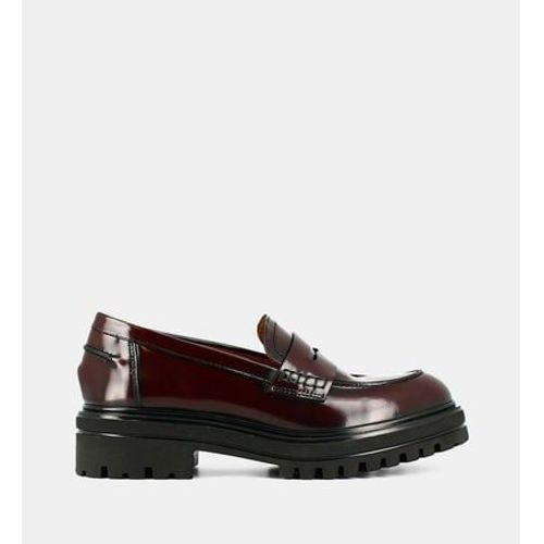 Jonak Mocassins Alfi En Cuir Rouge