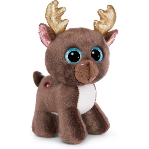 LETNERNY-49289 Cuddly Toy Glubschis Reindeer Chocolatte Mousse 17 Cm Brown Standing Sustainable Soft Plush Cute Plush Toy For Cuddling And Playing, For Children And Adults