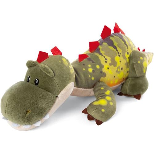 LETNERNY-Peluche Dinosaure Fossily 25 Cm ¿ Peluche Douillette, Adorable Doudou À Dorloter Et À Util r Comme Jouet, Pour Enfants Et Adultes, 48811, Super Idée Cadeau, Vert